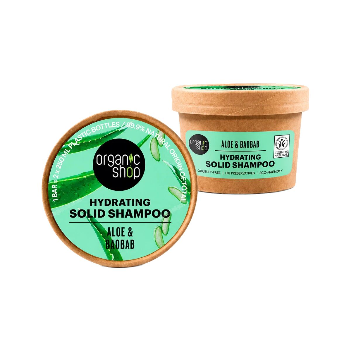 Champú Sólido Hidratante Aloe y Baobab 60g