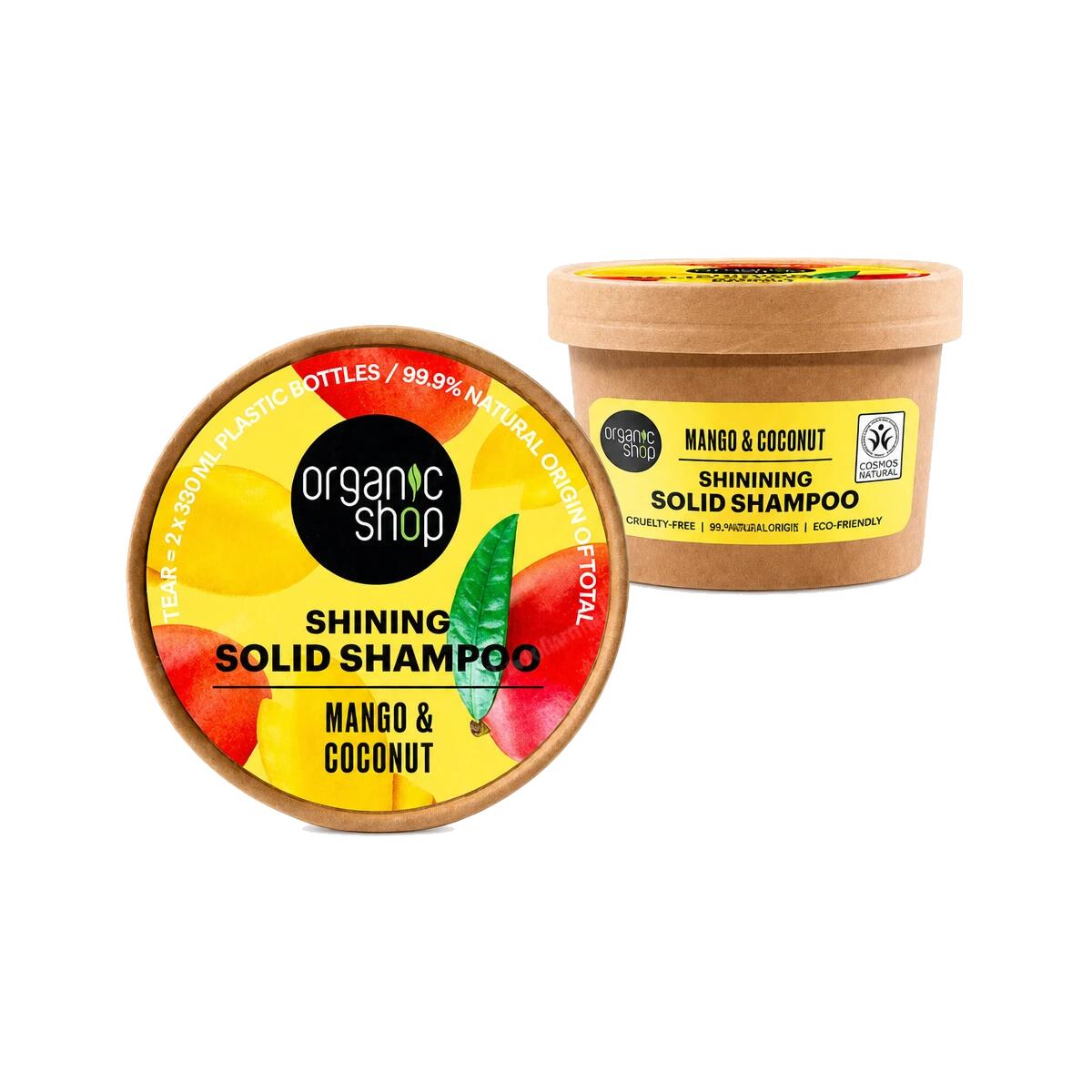 Champú Sólido de Brillo Mango y Coco 60g