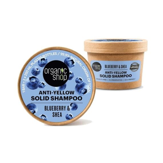 Champú Sólido Antiamarillo Arándano y Karité
