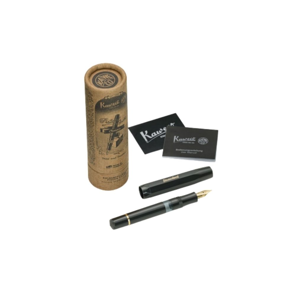 Caja Cilíndrica Instrucciones Pluma Pistón