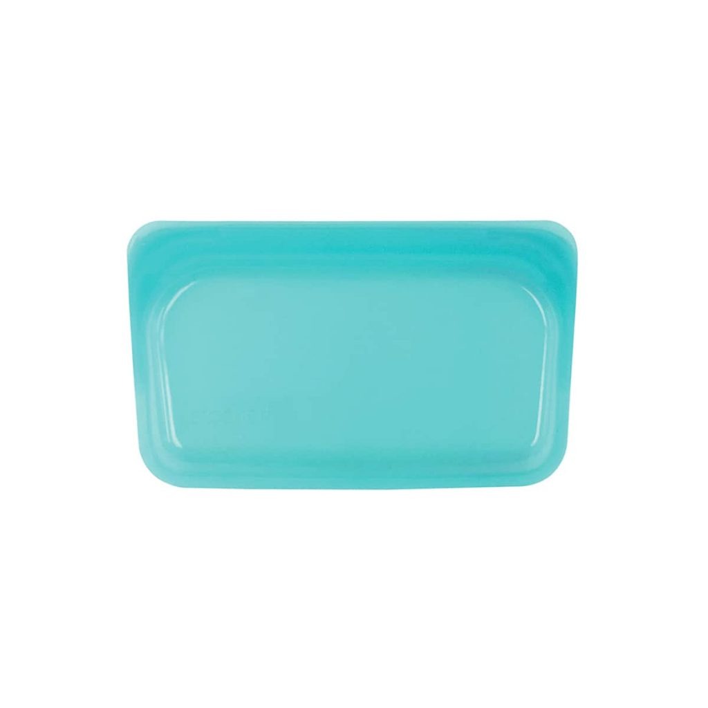 Bolsa de silicona platino hermética pequeña azul turquesa