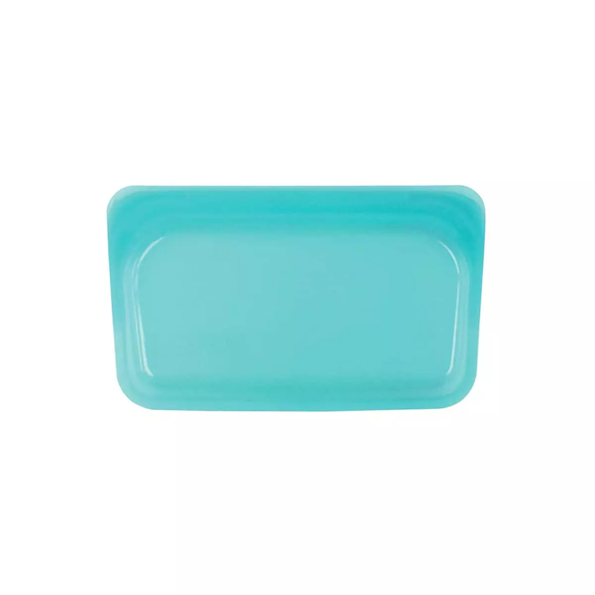 Bolsa de silicona platino hermética pequeña azul turquesa