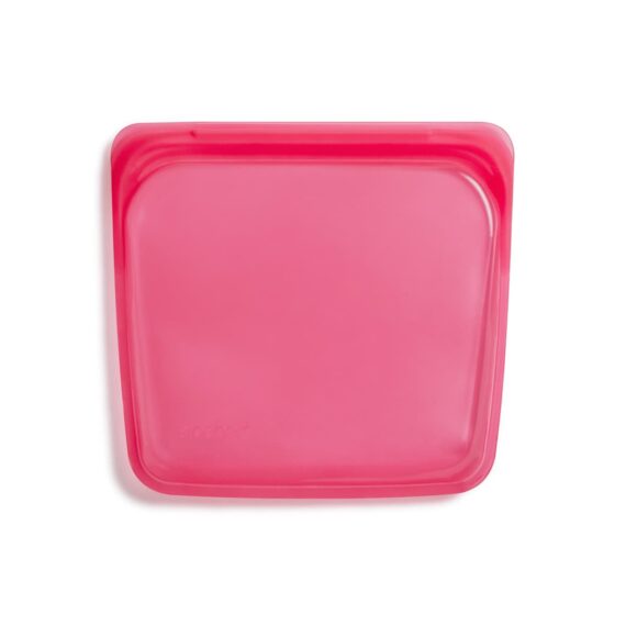 Bolsa de silicona platino hermética mediana rojo frambuesa