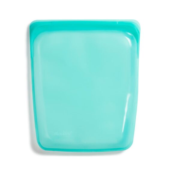 Bolsa de silicona platino hermética grande azul turquesa