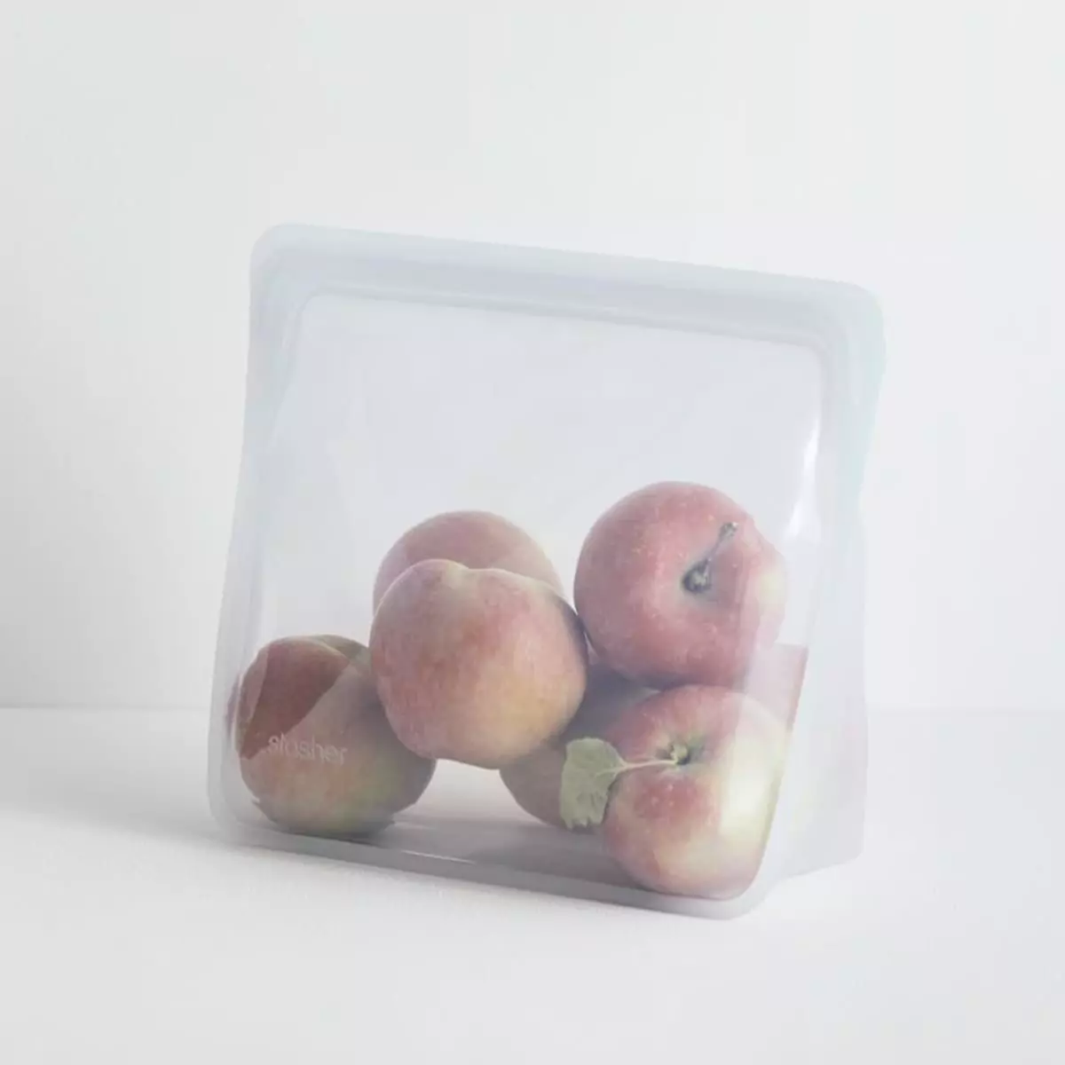 bolsa de silicona Stasher stand up grande transparente