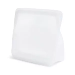 Bolsa de Silicona platino con base de pie Stasher Grande