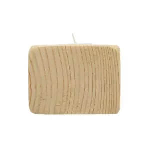 Portavelas de madera reciclado
