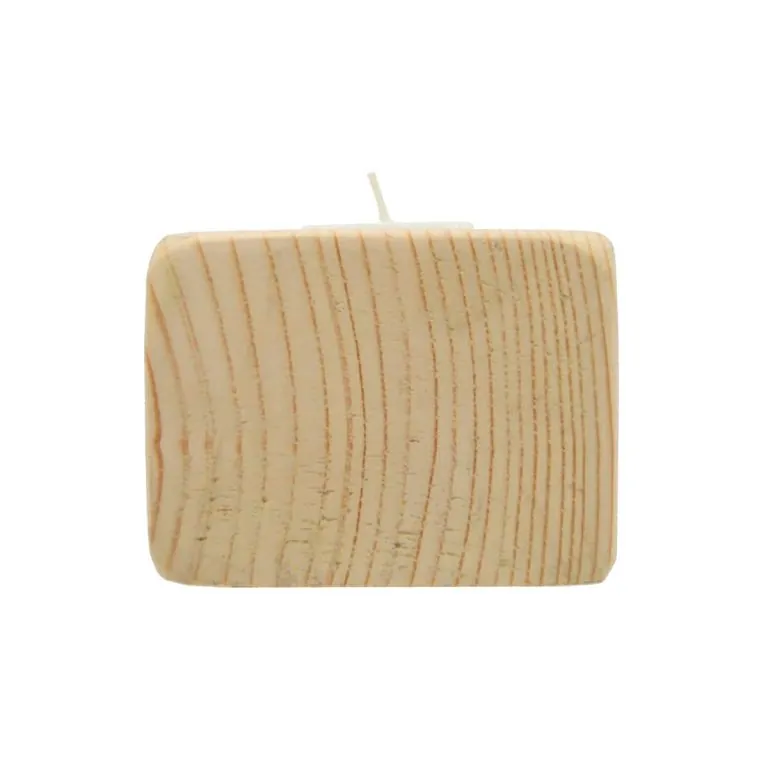 Portavelas de madera reciclado