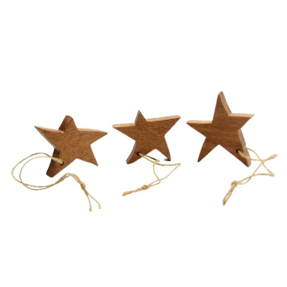Adorno de Navidad de Madera Artesano y Sostenible