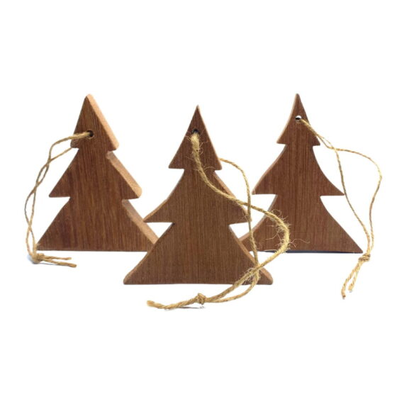 Adorno de Navidad de Madera Artesano y Sostenible