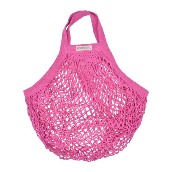 bolsa malla rosa