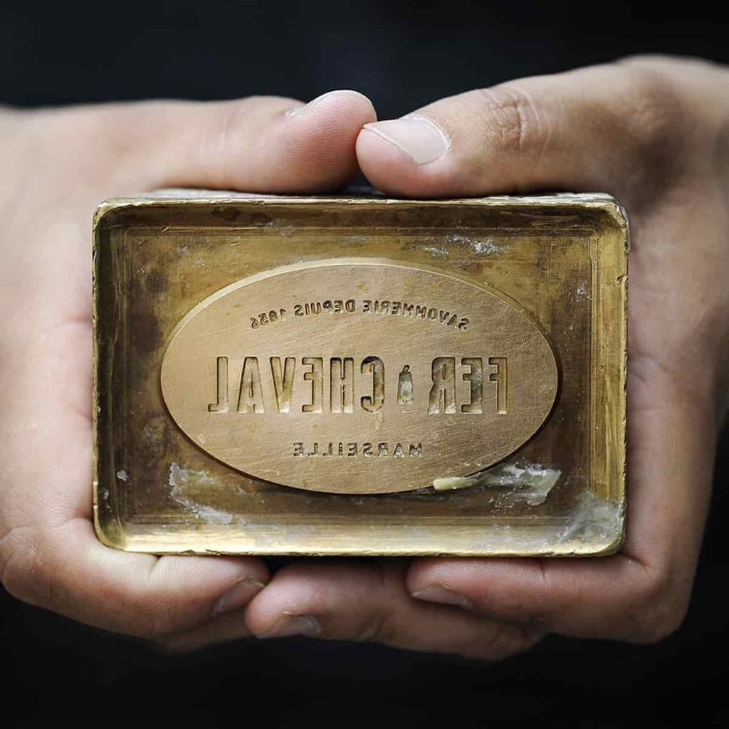 Jabón de Marsella en pastilla para limpiar