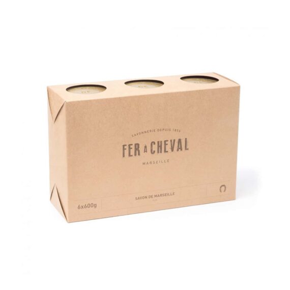 Jabón de Marsella en Cubo de 600g – Pack de 6 unidades