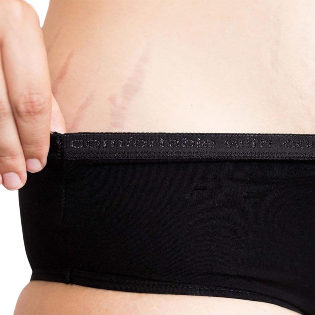 Braguita Menstrual Negra Flujo Moderado 4/L