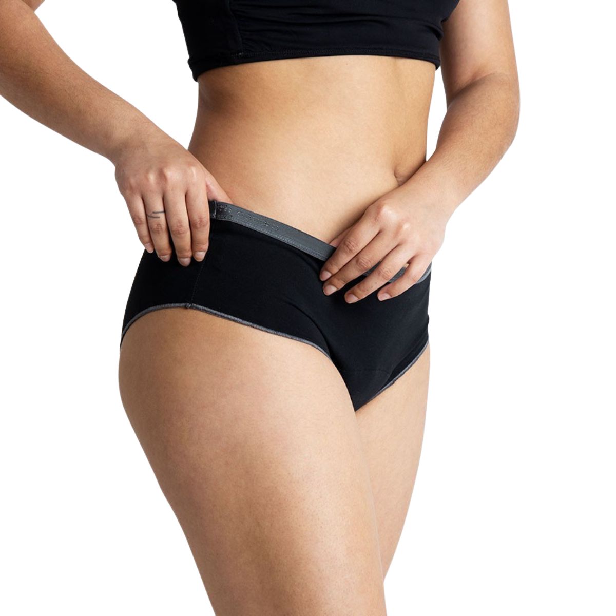 Braguita Menstrual con Cinturilla Gris – Flujo Abundante 6/XXL