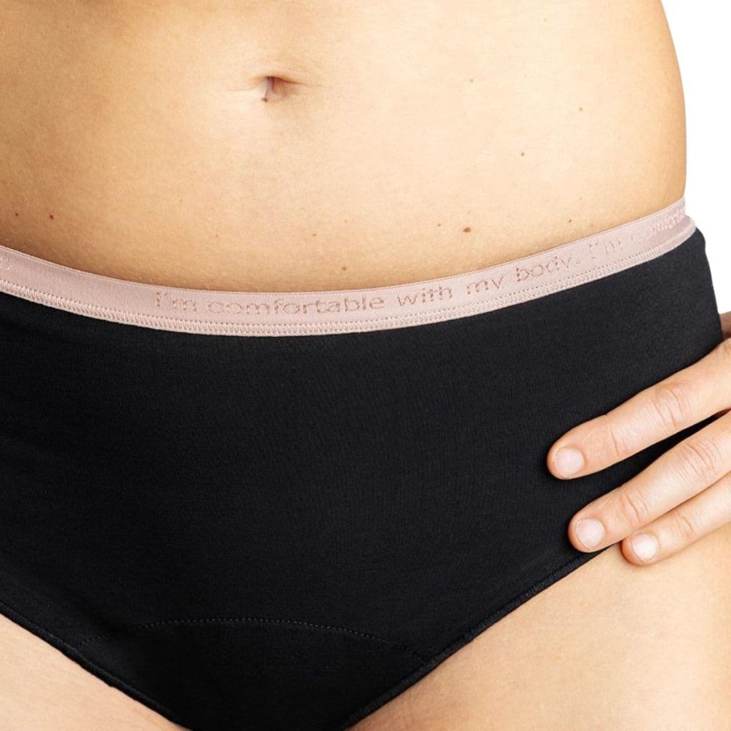 Braguita Menstrual con Cinturilla Rosa - Flujo Moderado 1/XS