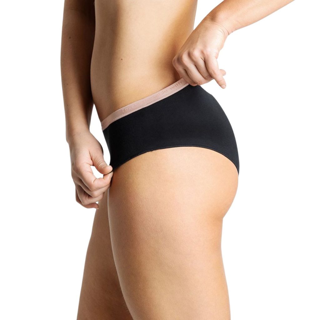 Braguita Menstrual con Cinturilla Rosa - Flujo Moderado 1/XS