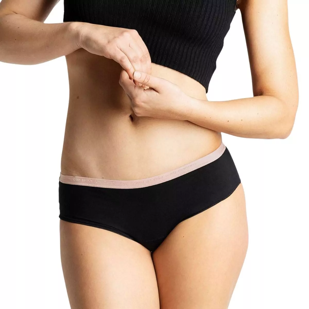 Braguita Menstrual con Cinturilla Rosa – Flujo Moderado 1/XS