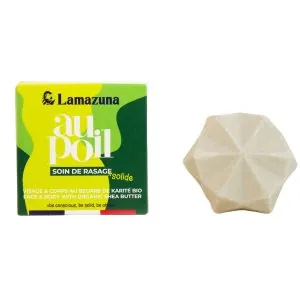 jabón de afeitado 100 % vegano y residuo cero