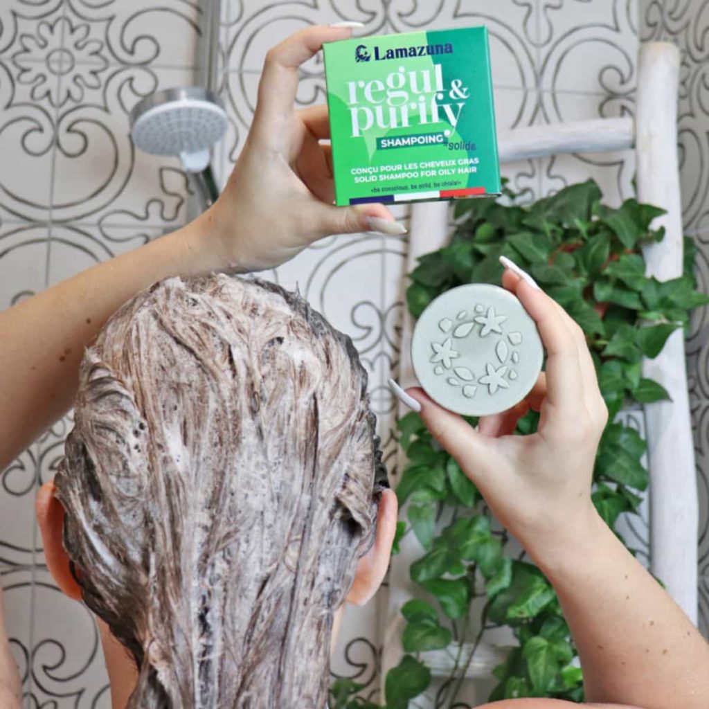 champú sólido con Espirulina