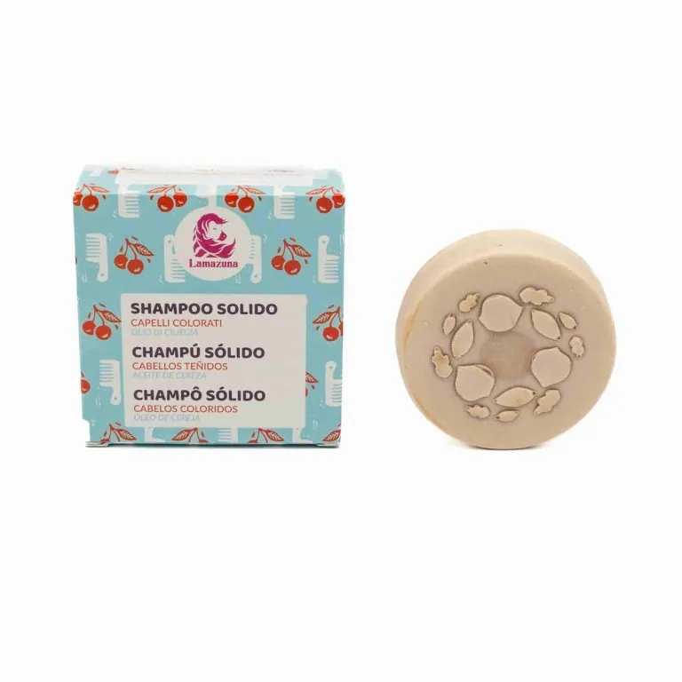 Champú Sólido Para Cabellos Teñidos con Aceite de Cereza