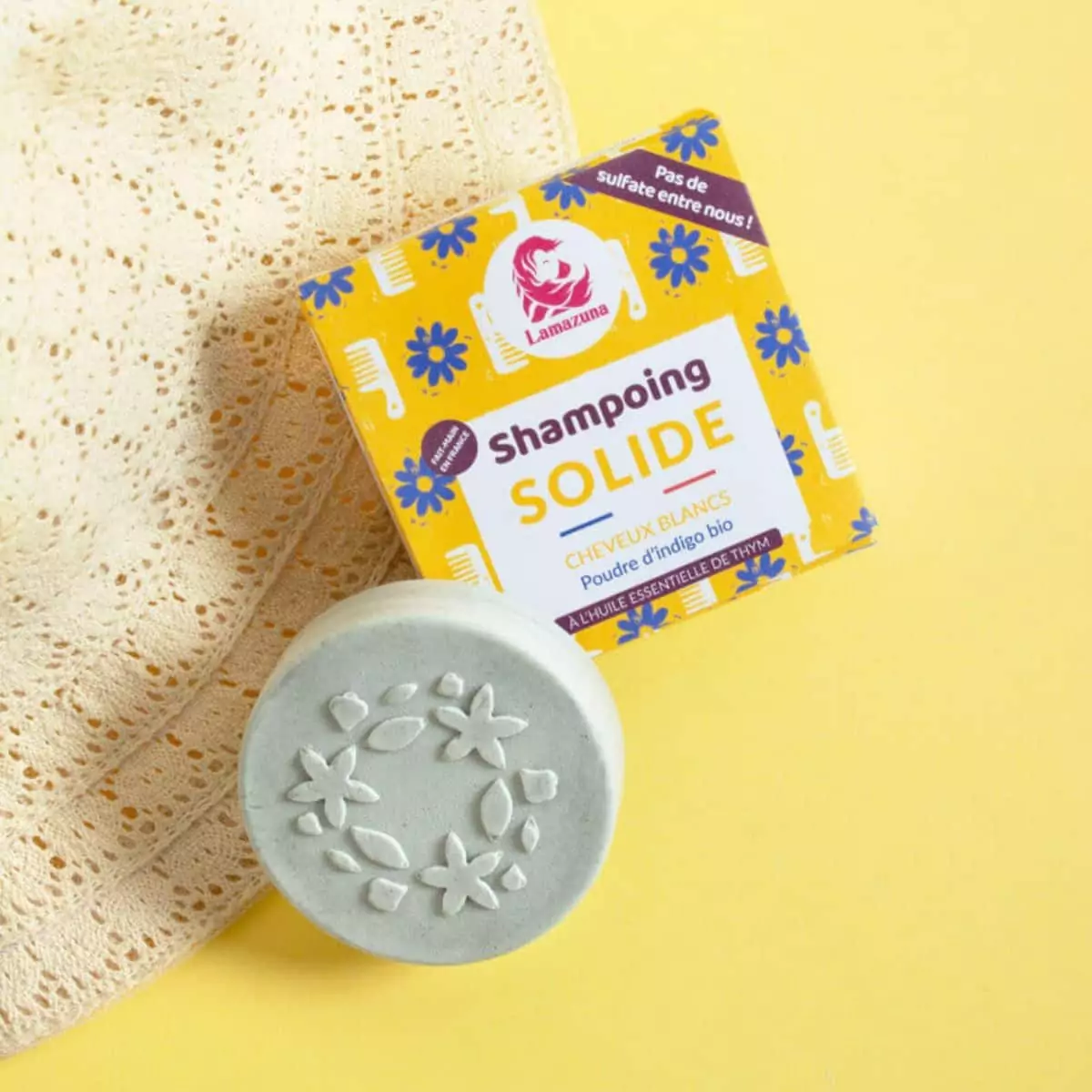 Champú para cabellos blancos contexto