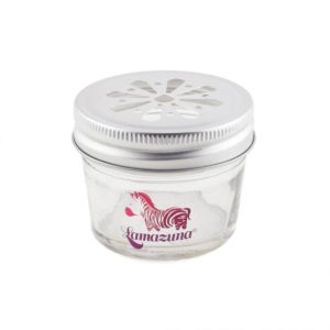 tarro de cristal para jabones sólidos