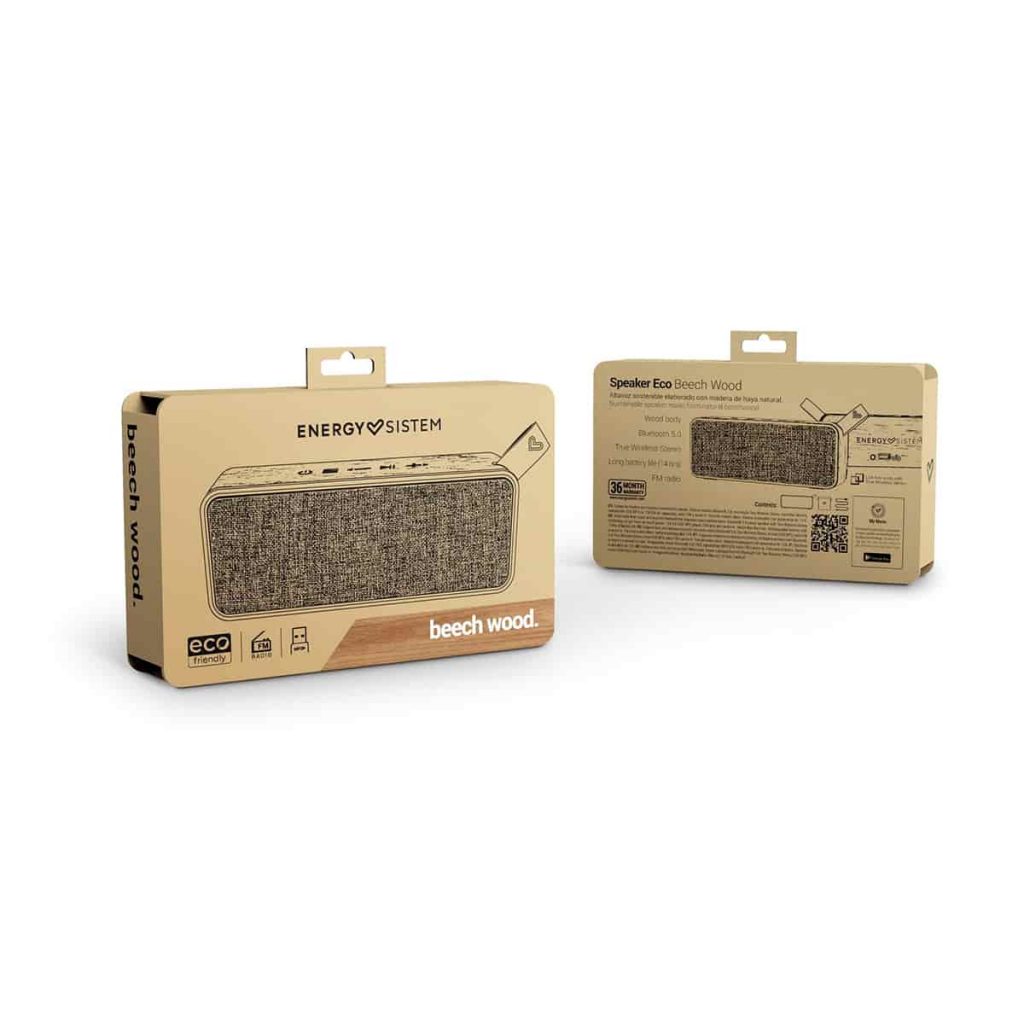 Altavoces de madera zero waste