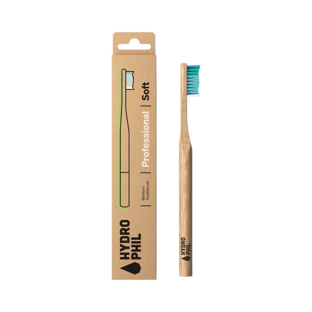 Cepillo de Dientes de Bambú Profesional Suave Color Natural con Caja