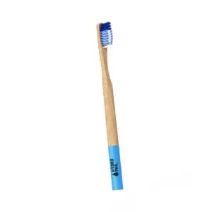 Cepillo de dientes de bambú profesional dureza media azul