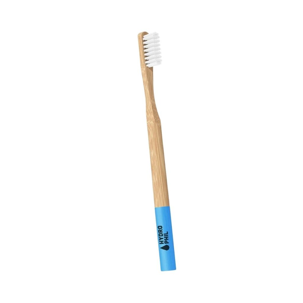 cepillo de bambú para adultos dureza media - azul