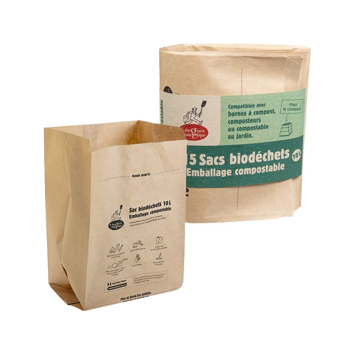 Pack 15 Bolsas Basura Kraft