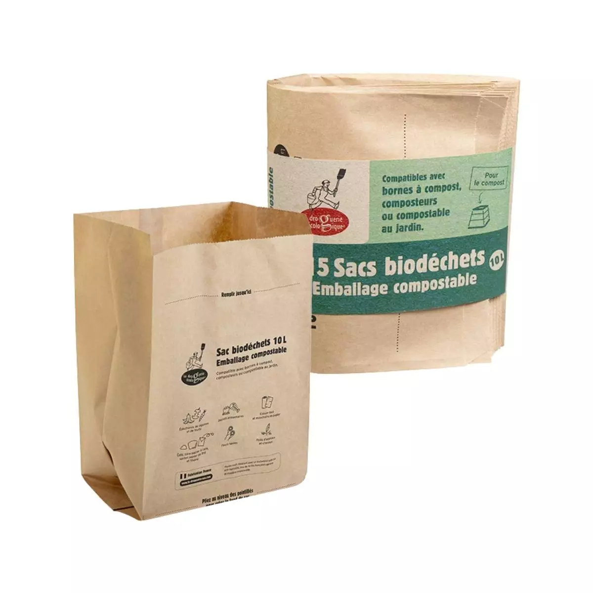 Pack 15 Bolsas Basura Kraft
