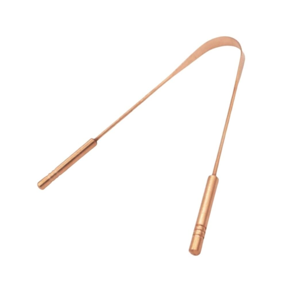 Raspador para lengua de cobre