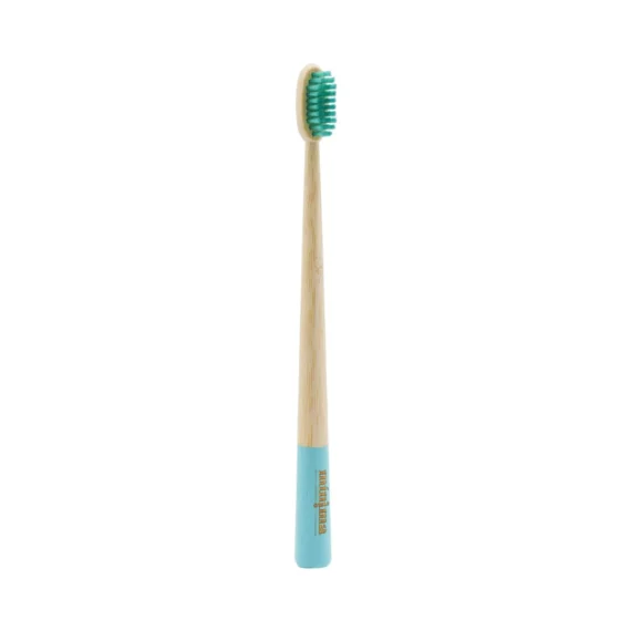 Cepillo de dientes de Bambú Adultos con cerdas de Color - Blanco
