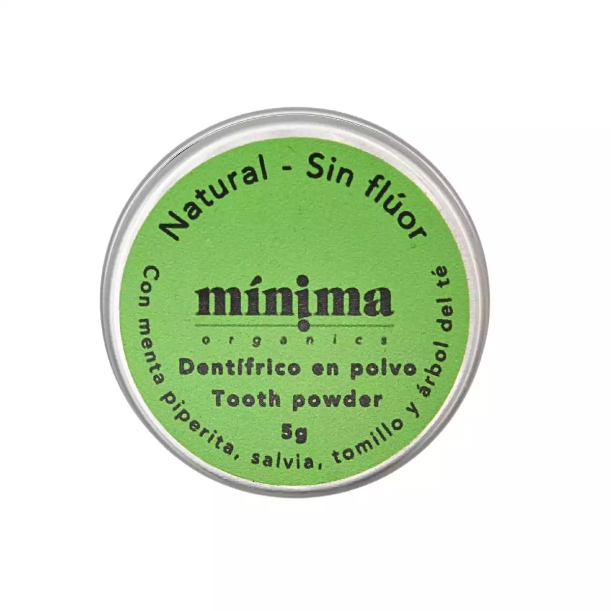 Pasta de dientes en polvo en latita Pasta de dientes en polvo en latita