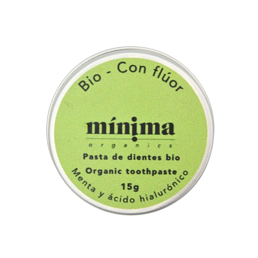 Pasta de dientes en crema con flúor en latita