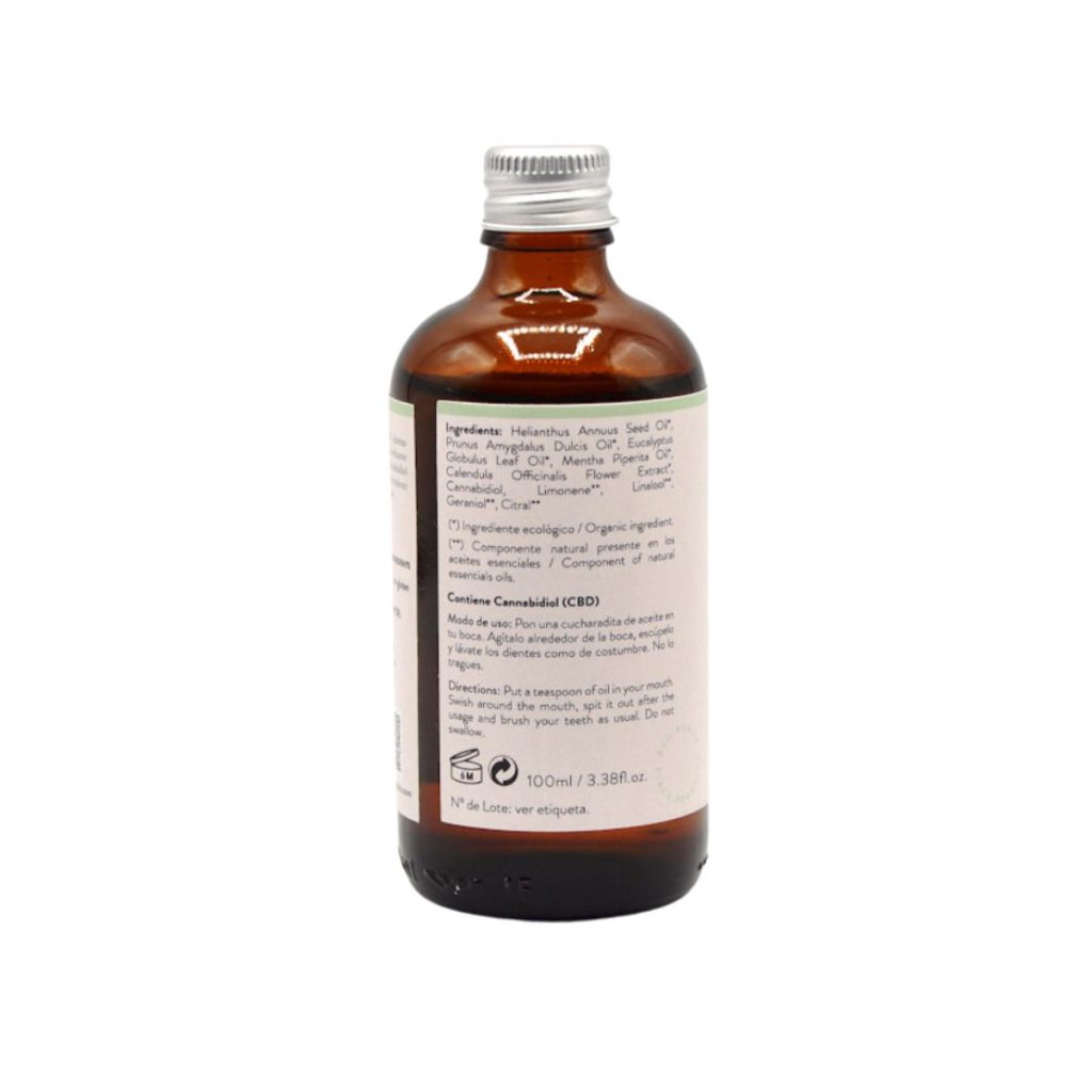 Enjuague bucal ecológico con CBD