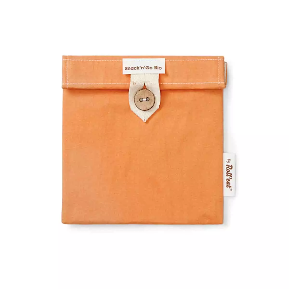 Snack and Go porta alimentos reutilizable y biodegradable Naranja