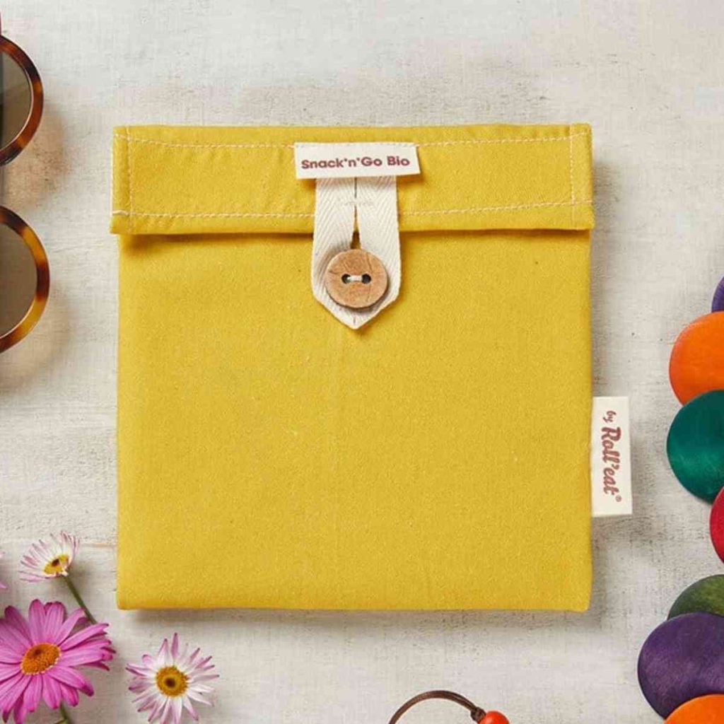 Snack'n'Go biodegradable de color amarillo