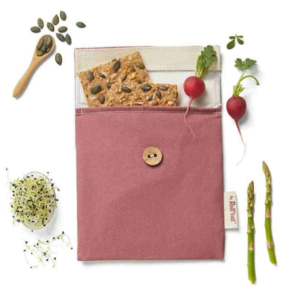 Snack'n'Go biodegradable de color granate