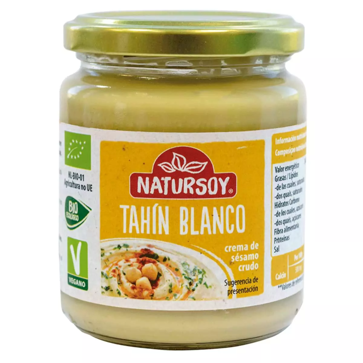 Tahín Blanco, Crema de sésamo crudo