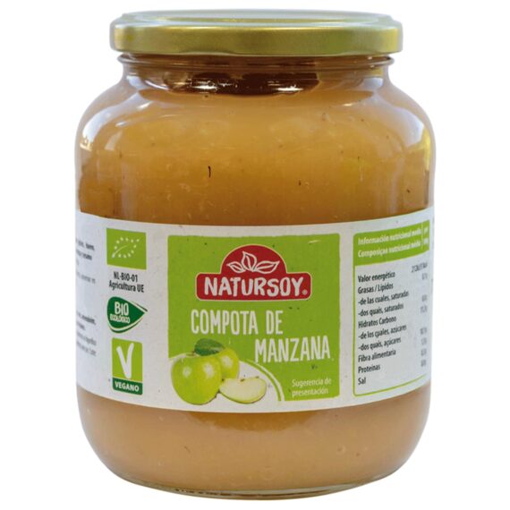 Compota de manzana, Natursoy