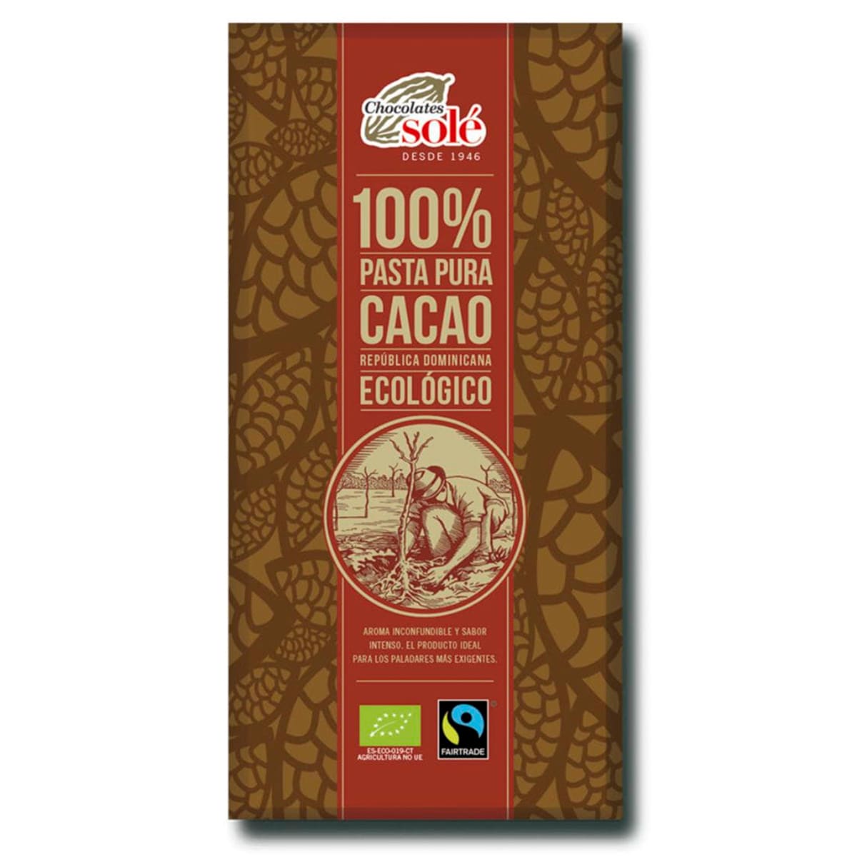 100% pasta pura de Cacao BIO