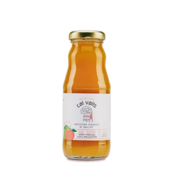 Zumo de Uva y Melocotón Ecológico