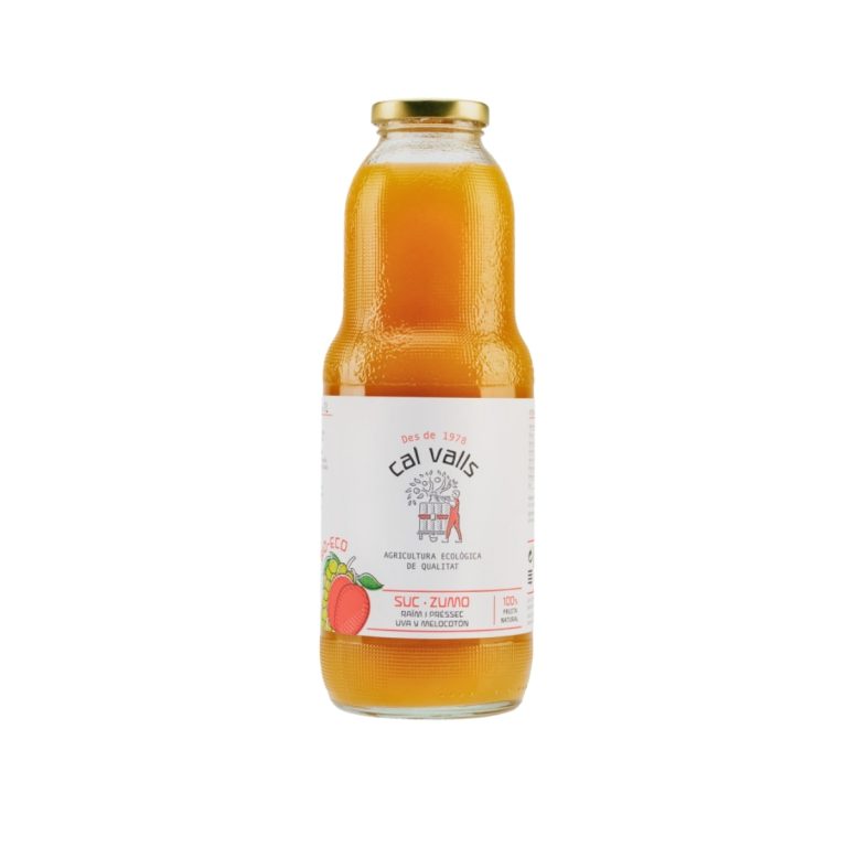 Zumo de melocoton y uva 1 L BIO