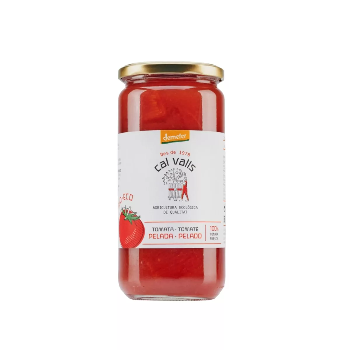 Tomate entero pelado 660 g BIO