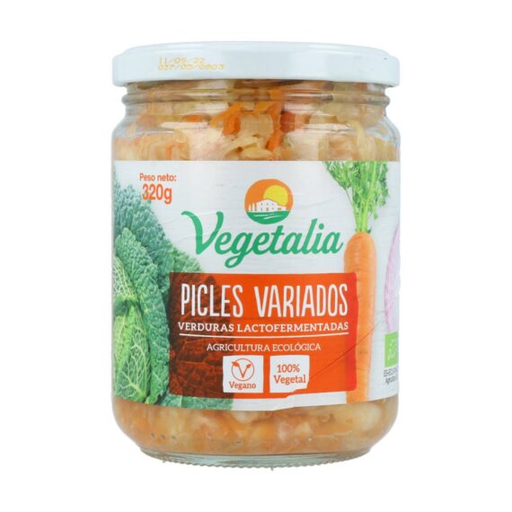 Picles Variados - 320g - Vegano