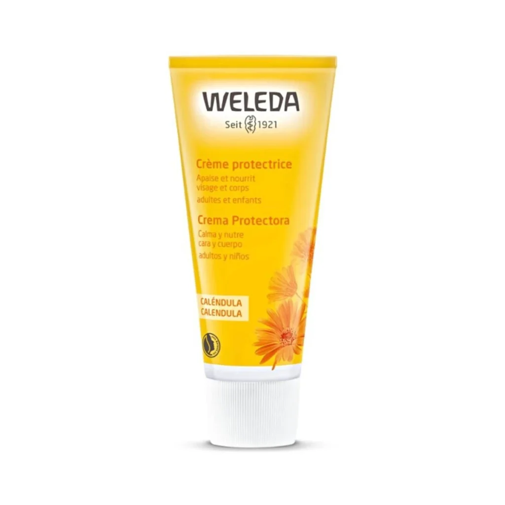 crema protectora de calendula weleda tubo de 75 ml para cara y cuerpo