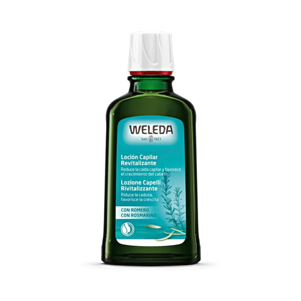 locion capilar revitalizante con romero weleda frasco de cristal 100 ml